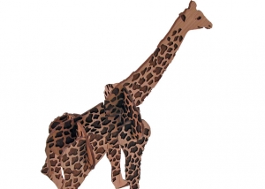 Puzzle 3D jirafa de madera