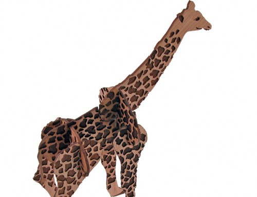 Puzzle 3D modelo jirafa