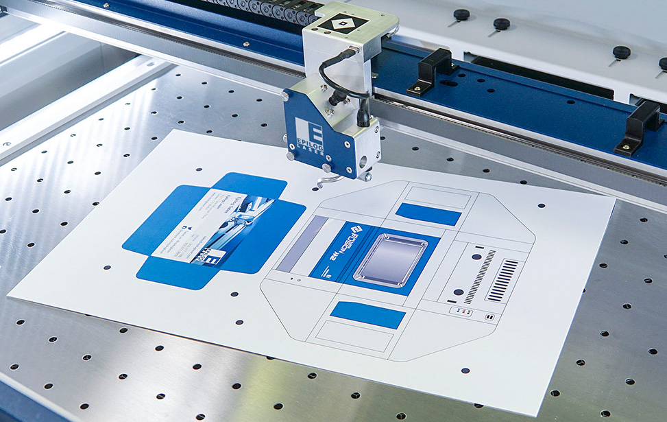 Corte láser packaging cartón impreso