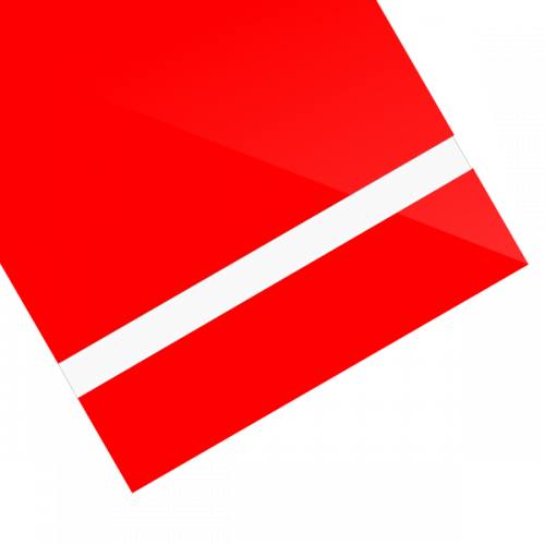 Lámina adhesiva rojo grabado blanco