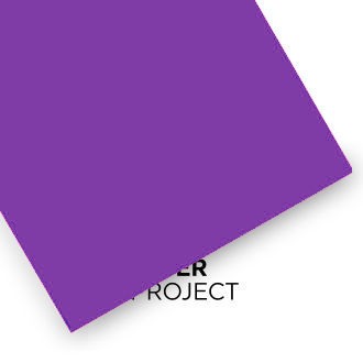 Lámina de polipropileno de color violeta opaco