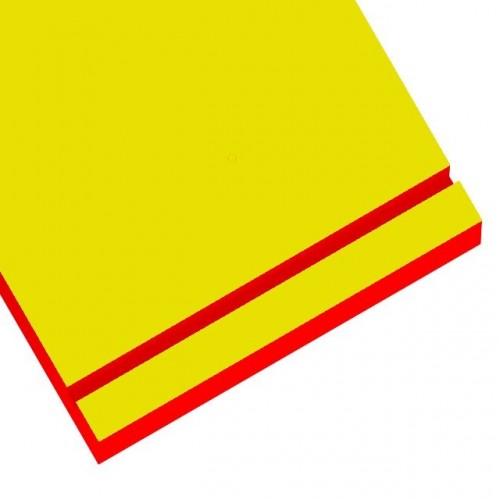 Acrílico amarillo bicapa óptimo para tus proyectos con láser