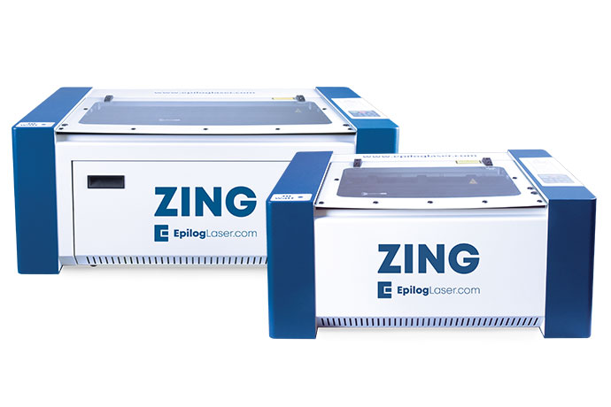 maquina laser ZING para grabado con plástico láser