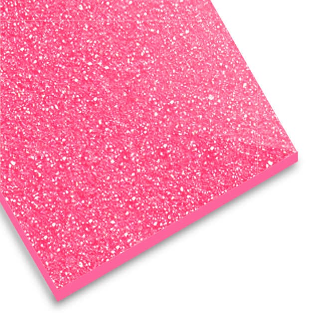 Metacrilato glitter rosa