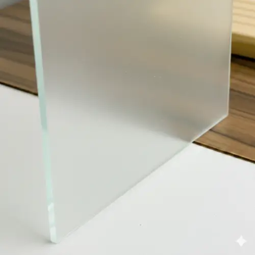 Metacrilato frost de color blanco con acabado mate