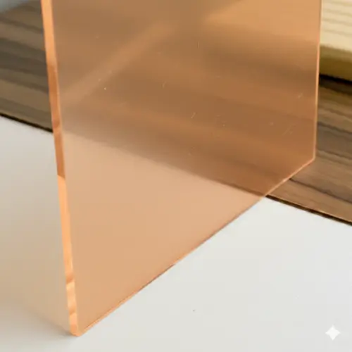 Metacrilato frost de color naranja con acabado mate