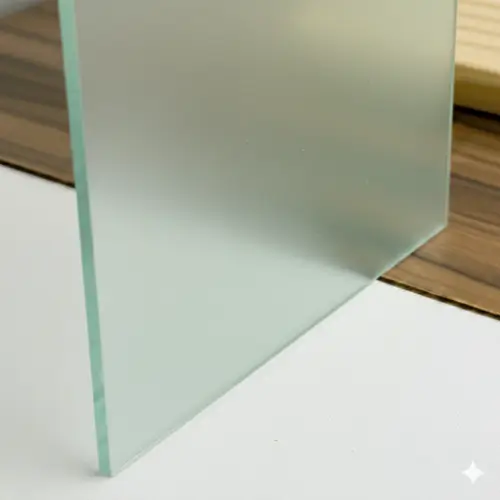 Metacrilato frost de color verde con acabado mate