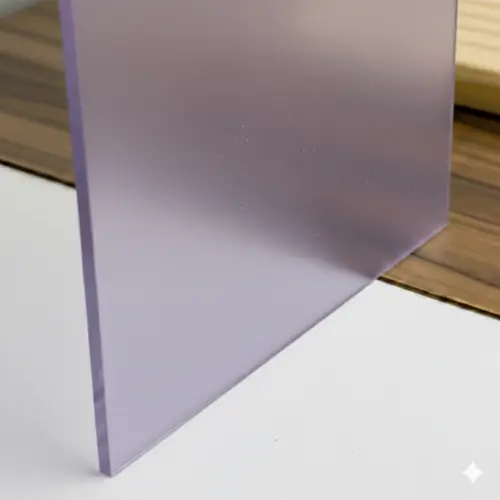 Metacrilato frost de color violeta con acabado mate