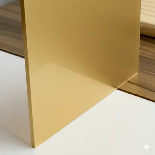 Metacrilato mate de color dorado