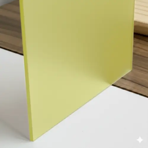 Metacrilato mate de color mostaza