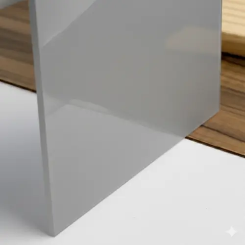 Metacrilato opaco brillante de color gris