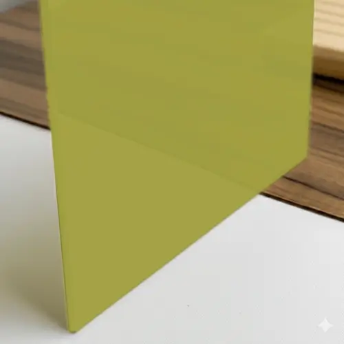 Metacrilato opaco brillante de color verde aguacate