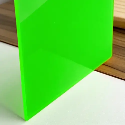 Metacrilato opaco brillante de color verde lima