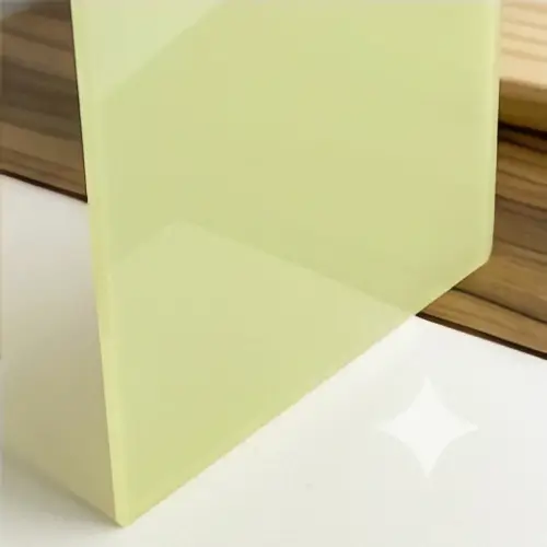 Metacrilato pastel de color verde pistacho con acabado brillante