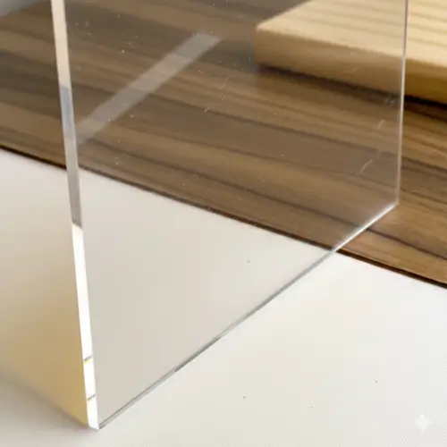 Metacrilato transparente incoloro con acabado brillante