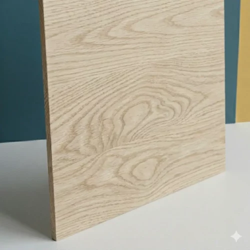 Tablero de DM rechapado con madera fresno