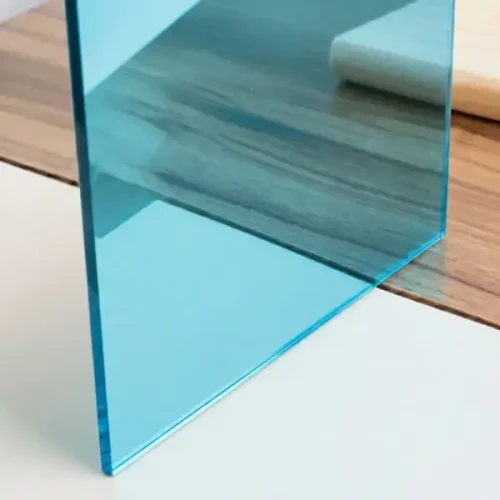 Metacrilato espejo color azul hielo